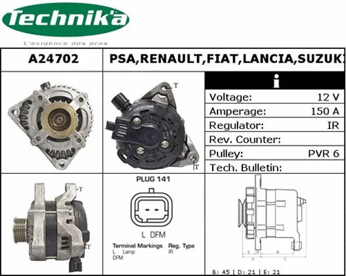 Alternator (A24702)