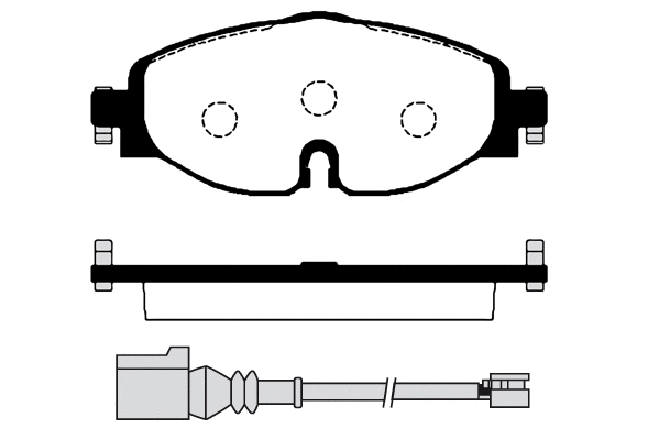 Brake Pad Set, disc brake (01843A)