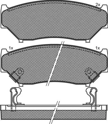 Brake Pad Set, disc brake (01454)