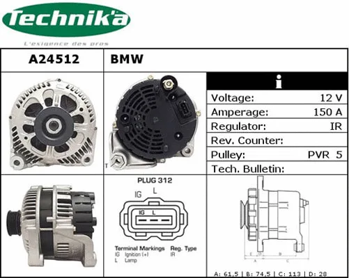 Alternator (A24512)