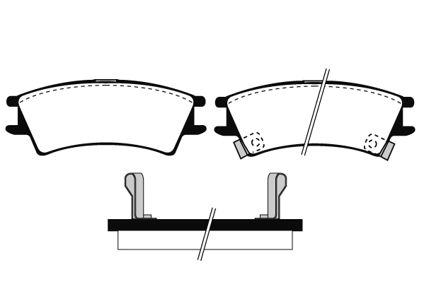 Brake Pad Set, disc brake (01476)