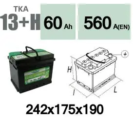 Starter Battery (TKA13+H)