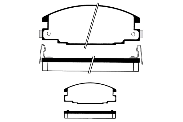 Brake Pad Set, disc brake (01295)