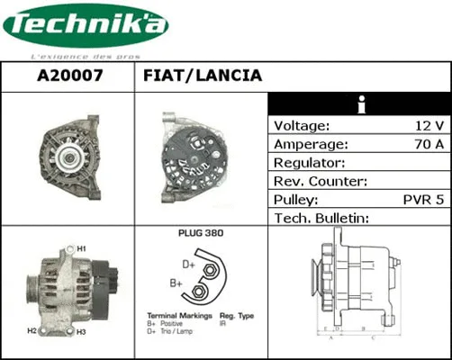 Alternator (A20007)