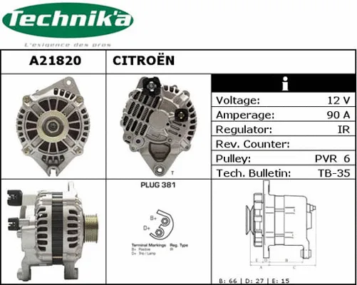 Alternator (A21820)