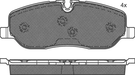 Brake Pad Set, disc brake (01592)