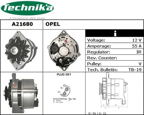 Alternator (A21680)
