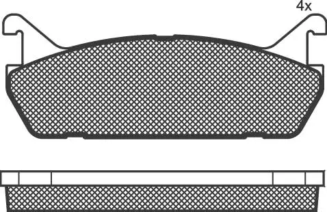 Brake Pad Set, disc brake (02121)