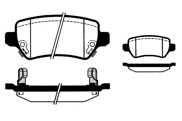 Brake Pad Set, disc brake (02095A)