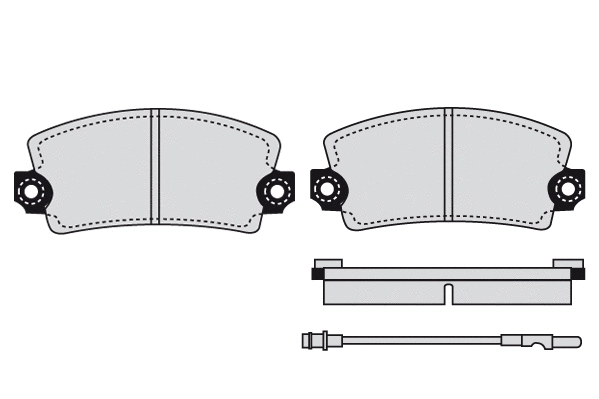 Brake Pad Set, disc brake (01097)