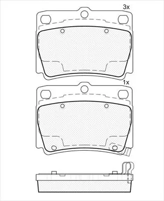Brake Pad Set, disc brake (02241A)