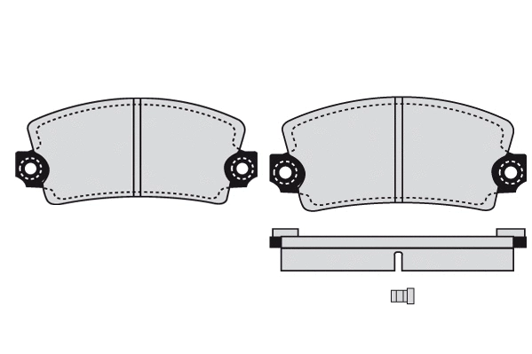 Brake Pad Set, disc brake (01084)