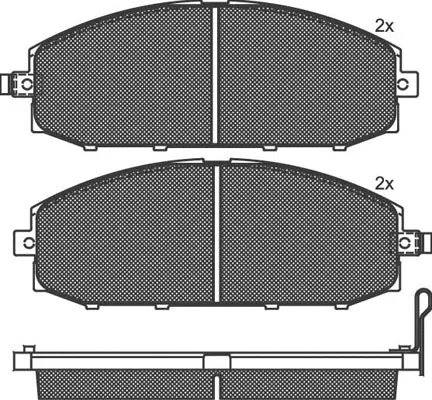 Brake Pad Set, disc brake (01494)