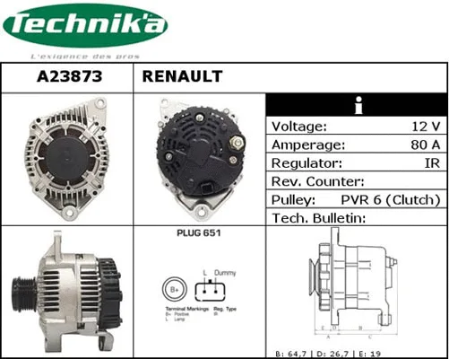 Alternator (A23873)