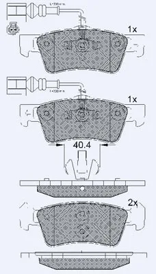Brake Pad Set, disc brake (02268A)