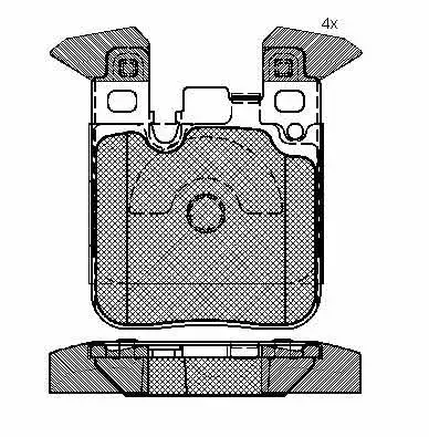 Brake Pad Set, disc brake (02290A)