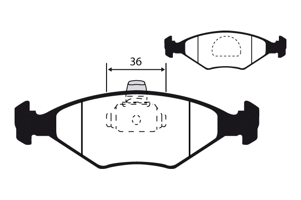 Brake Pad Set, disc brake (01443)