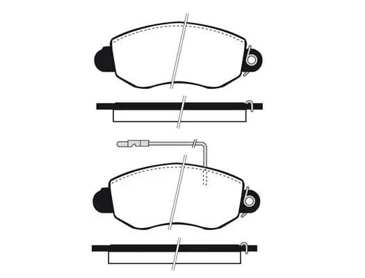 Brake Pad Set, disc brake (01760A)