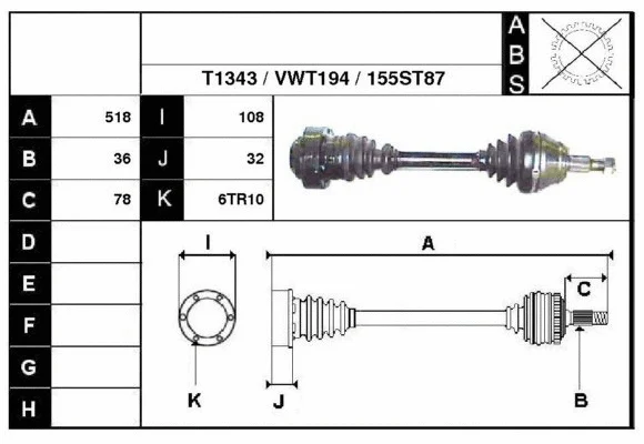 Drive Shaft (67155)