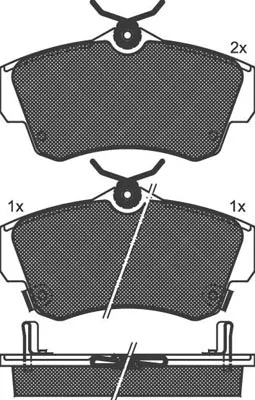 Brake Pad Set, disc brake (01388A)