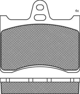 Brake Pad Set, disc brake (02038)