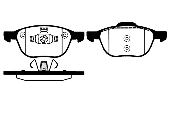 Brake Pad Set, disc brake (01562)