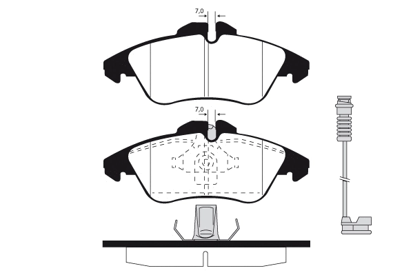 Brake Pad Set, disc brake (01094)