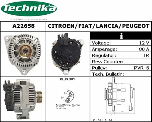 Alternator (A22658)