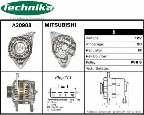 Alternator (A20908)