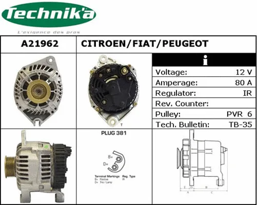 Alternator (A21962)