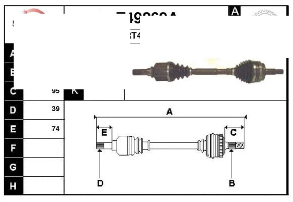 Drive Shaft (38269A)