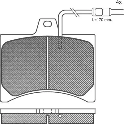 Brake Pad Set, disc brake (01083)
