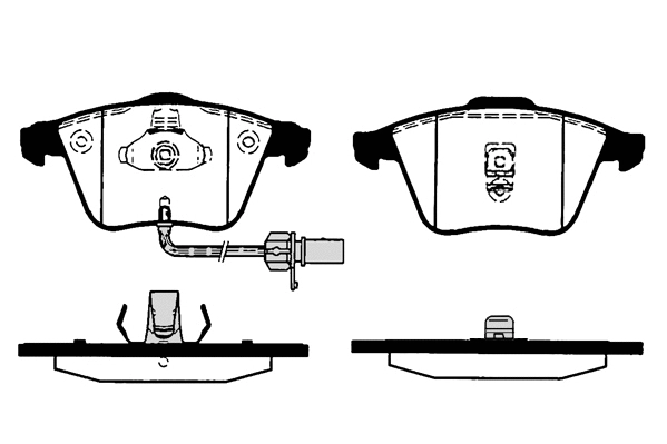 Brake Pad Set, disc brake (01716B)