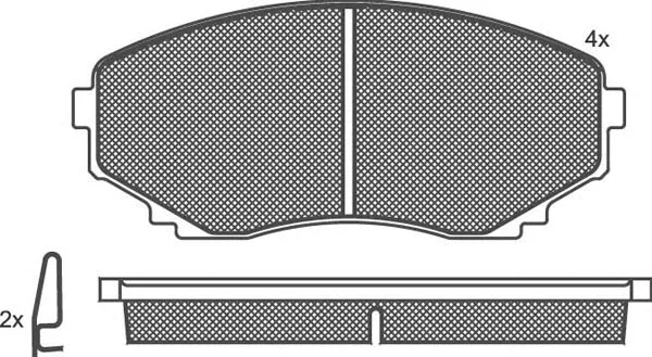 Brake Pad Set, disc brake (01570)