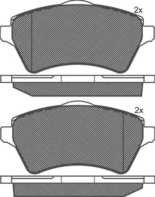 Brake Pad Set, disc brake (01512)