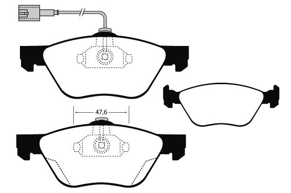 Brake Pad Set, disc brake (01540)
