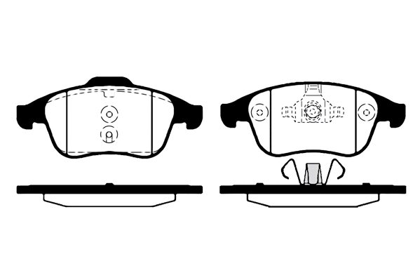 Brake Pad Set, disc brake (01648)