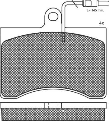Brake Pad Set, disc brake (01304)