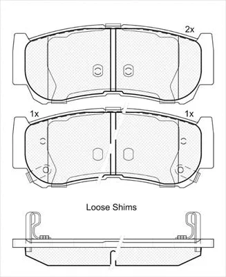 Brake Pad Set, disc brake (02212A)