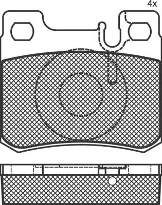 Brake Pad Set, disc brake (02023)