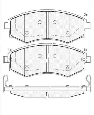 Brake Pad Set, disc brake (01734A)