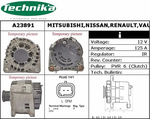 Alternator (A23891)