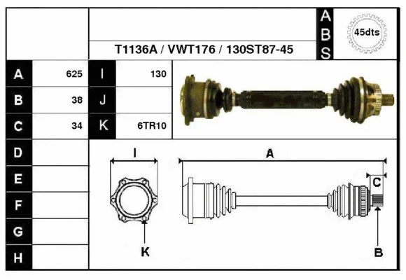 Drive Shaft (67130A)