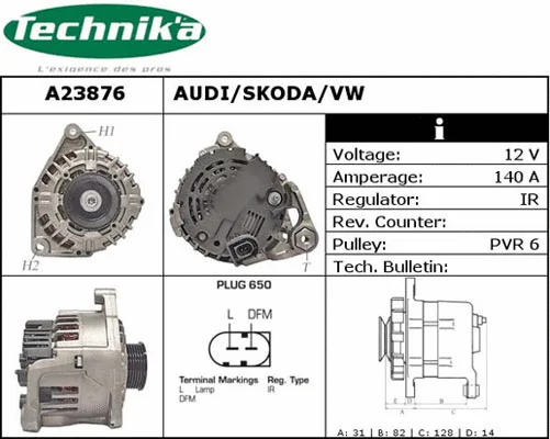 Alternator (A23876)