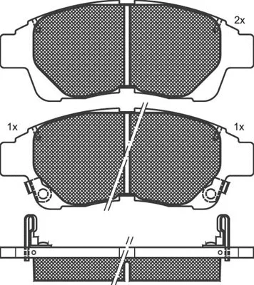 Brake Pad Set, disc brake (01610)