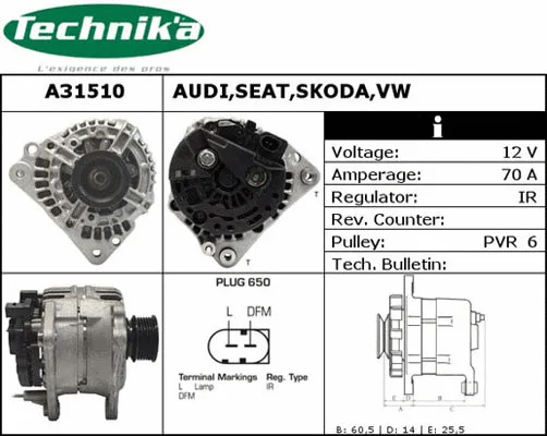Alternator (A31510)