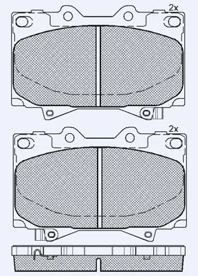 Brake Pad Set, disc brake (01775A)