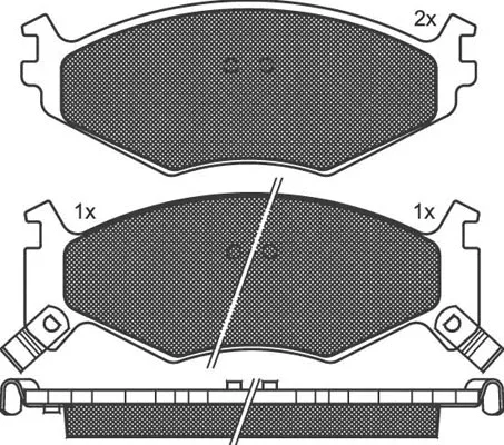 Brake Pad Set, disc brake (01122)