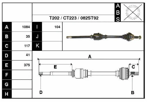 Drive Shaft (18082)