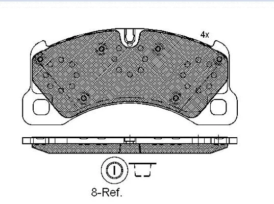 Brake Pad Set, disc brake (01818)